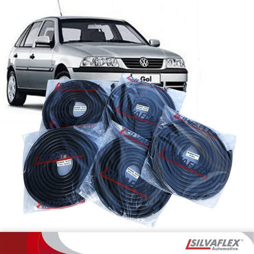 Burletes Kit 4 Puertas + Baul Vw Gol Country 98/12 Silvaflex 1