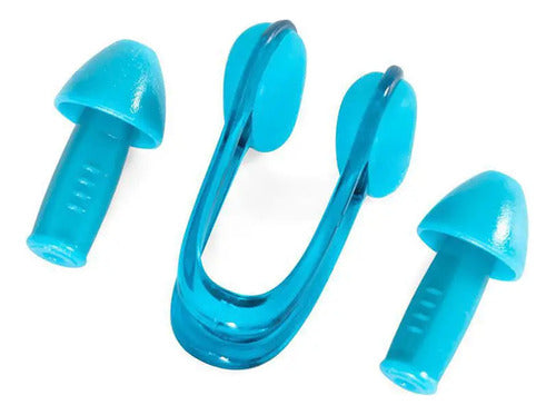 Tampão Ouvidos Proteção Natação Piscina Praia + Clip Nasal 0