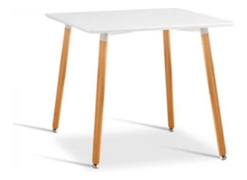 Baires4 Eames Square Dining Table 70x70 Nordic Wood 1