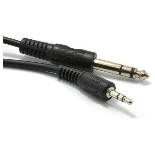 Cable Audio Mini Plug A Plug Estereo 3,5mm A 6,5 Mm 1,5 Mts 1