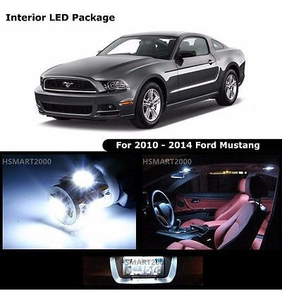 Ford Mustang Fresco 7pcs LED White Interior Light Kit 1