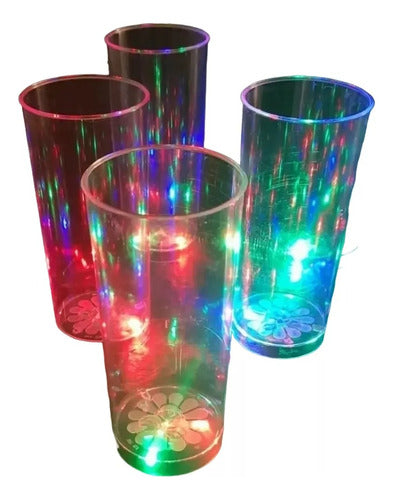 100 LED Glowing Long Drink Cups for 15th Birthday Parties and Events 0
