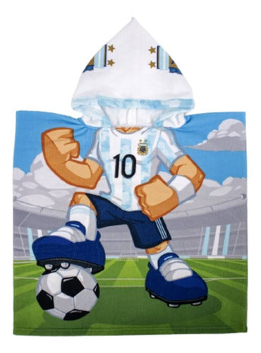 Afa Seleccion Argentina Toalla Poncho Infantil Mesi Di Maria 0