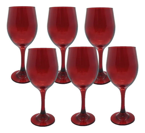 Glassware Red Wine Glasses Set of 6 - 435 ml Capacity 0