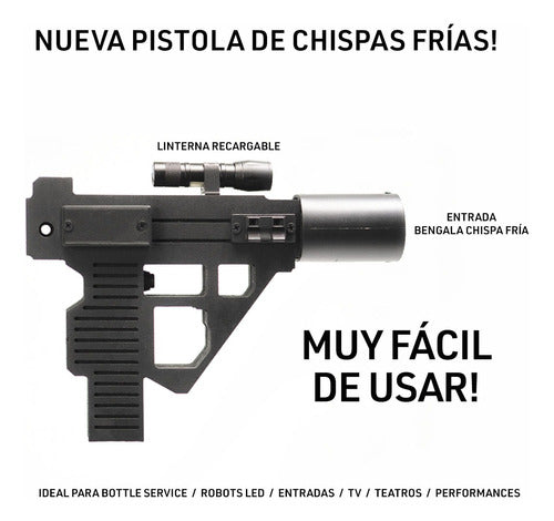 Bengala Chispa Fría Pistola Disparadora 5