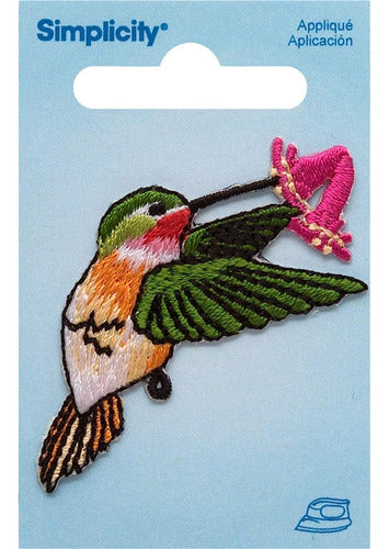 Wright Products Colorful Hummingbird Applique Iron-On Patch 1