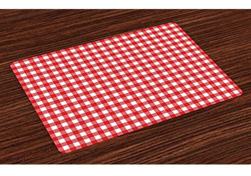 Lunarable Vintage Place Mats Conjunto De 4 Estilo Vintage A 0