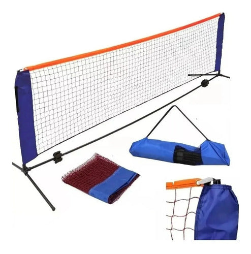 Red De Fútbol Tenis 2.4 Mts Bolso Soporte Plegable - Playa 1