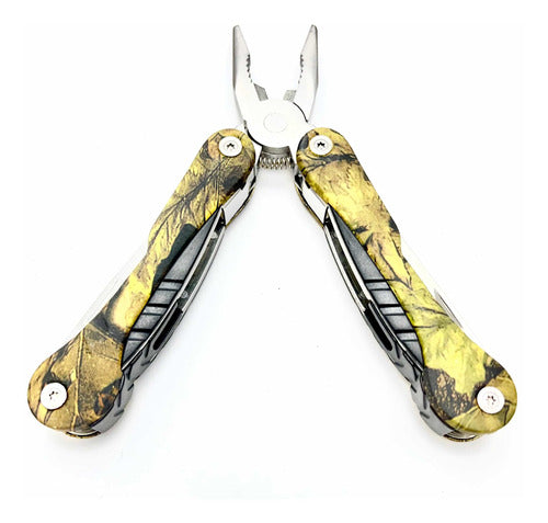 OM Tactical Camping Multi-Tool Pliers - 10 Uses - Camouflaged 1