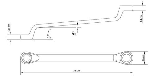 Chave Estrela 21x23mm Forjada Em Aco Especial Tramontina 1