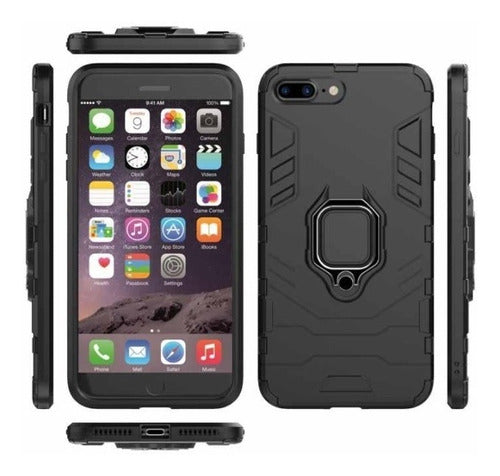 Armor Ring Polycarbonate TPU Case for iPhone 7 / 8 0