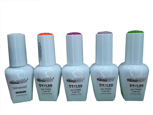 Combo Ultrabond + 4 Color Esmaltes Semipermanente Cherimoya 0