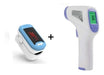Pulse Oximeter Finger LED Kit + Infrared Thermometer ANMAT Approved 0