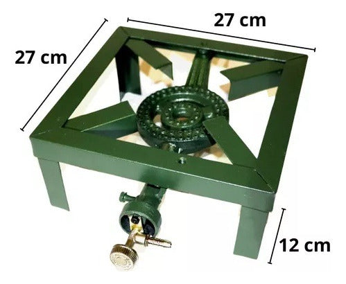 Butterfly Anafe Industrial 5000 Cal/h 1 Hlla Caño T SGB-01 1