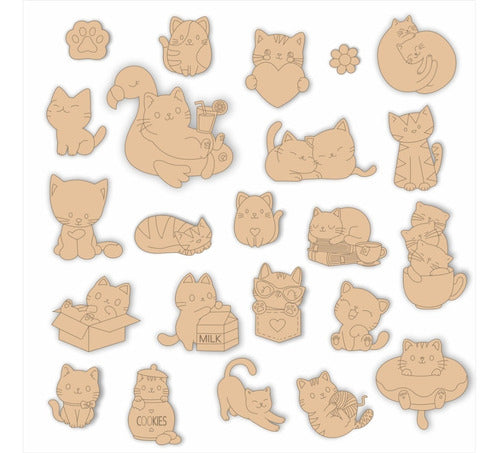 Laser Cut Vectors Kittens Infant Cute Animals 0