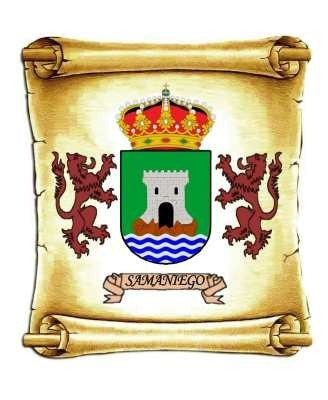 Samaniego - Escudo Del Apellido - Heráldica - Lámina 45x30cm 1