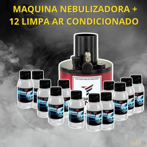 Kit Maquina Nebulizador Limpeza Ar Condicionado Automotivo 4