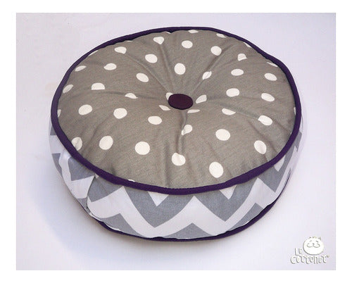 Exclusive Round Decorative Cushions by Le Cottonet for Chairs 95