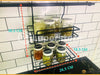 Luperstore Double Black Kitchen Shelf with 6 S Hooks and 60cm Rod 3