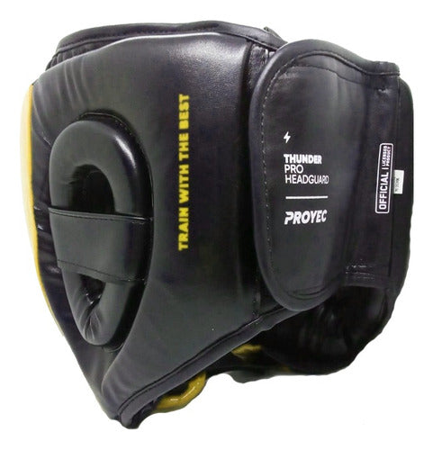 Proyec Boxing Headgear with Cheek and Neck Protection MMA Muay Thai Impact Kick 43