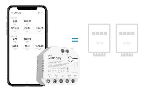 Sonoff Dual R3 Wireless Switch 3