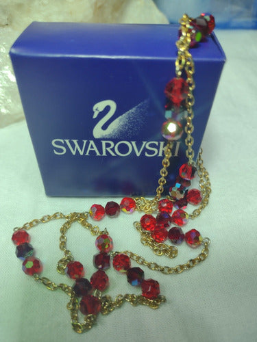 Collar Con Cristales Rojos Swarovski. 1