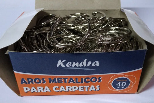 Kendra Metal Rings for Binders 40 mm Box of 100 Units 1