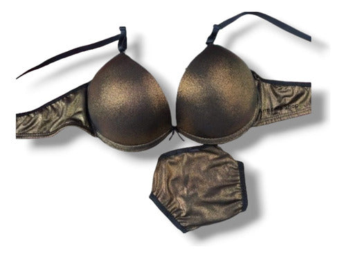 Armonia Shop Sexy Sensual Rubber Lingerie Set: Bra & Thong 5