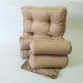 Complete Chenille Divan Kit: 3 Cushions + 2 Bolsters + Fitted Sheet 46