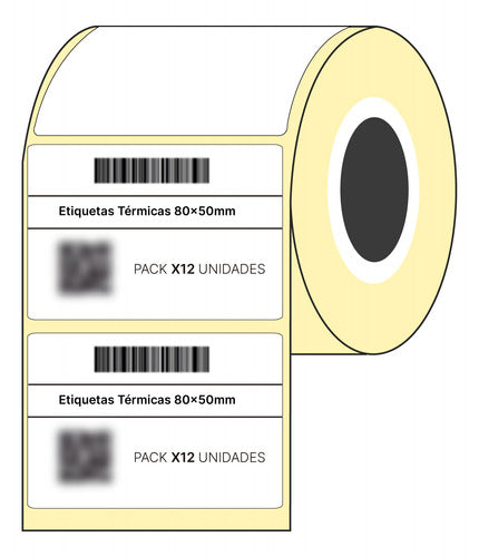 ID GROUP S.A Thermal Labels 80 X 50 Mm - Zd220 - Zd420 (Pack of 12 Rolls) 0