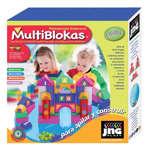 JNG Plast Mesa Didáctica Infantil Multiblokas Bebe Geometricos 2