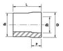 Reducer Bushing 90x75mm Acqua System Dema 1