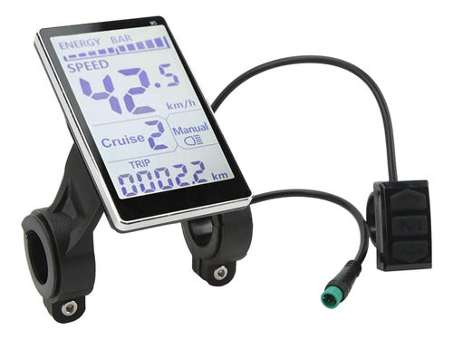 Pantalla Lcd Para Bicicletas Eléctricas, 318/222 Cm, 24-60v 5