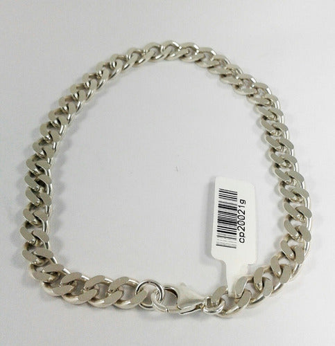 925 Silver Solid Groumet 7mm Bracelet Unisex JR Joyas 2