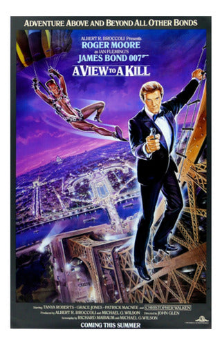 James Bond 007 - A View To A Kill - 1985 - Lámina 45x30 Cm. 0