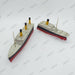 Kimac Titanic 35cm 2 Parts with Iceberg and Tugboat (Floating) 3