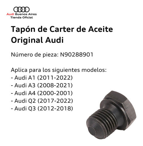 Audi Tapón De Carter De Aceite Volkswagen Beetle 2014 Al 2019 1