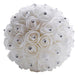 Boda Ramo Novia Dama Flor Artificial Flor Rosa Ramo Blanco N 0