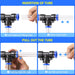 Tailonz Pneumatic 1/2 Inch Od Push To Connect Fittings Pneumatic Fittings Kit 20 Accessories Straight/Elbow/Tee/Splitters 6