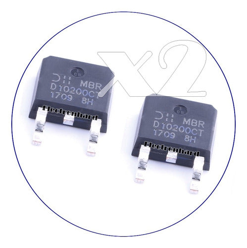 Diodes MBRD10200CT Set X 2 MBRD10200 MBR D10200 = MBRD 10200D1 1