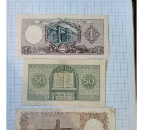 Billetes De Argentina Antiguos Lote X 3 1