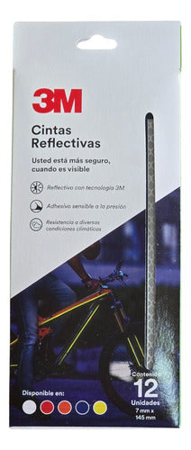 Tiras / Cinta Reflectiva 12 Unidades 7mm X 145mm De 3m 0