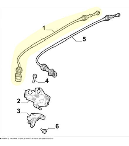 Fremec Gear Shift Cable for Fiat Argo & Cronos 1.3 8v - 1.8 16v 1