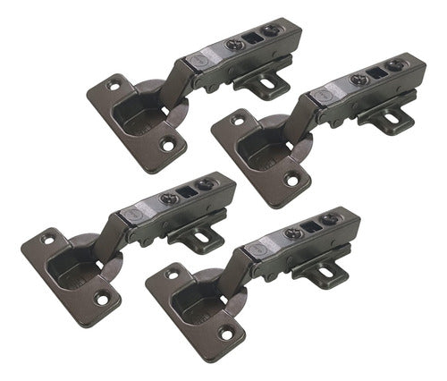 Eurohard Soft Close Clip Hinge C0 Black Furniture 35mm 4 Pack 0