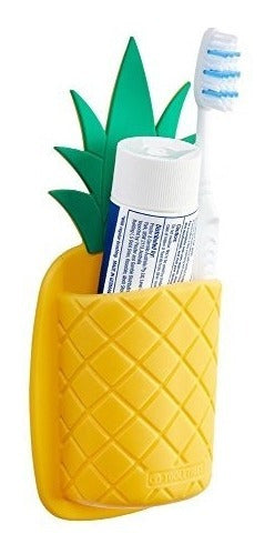 Tooletries Pineapple Shaped Silicone Toothbrush Holder 0