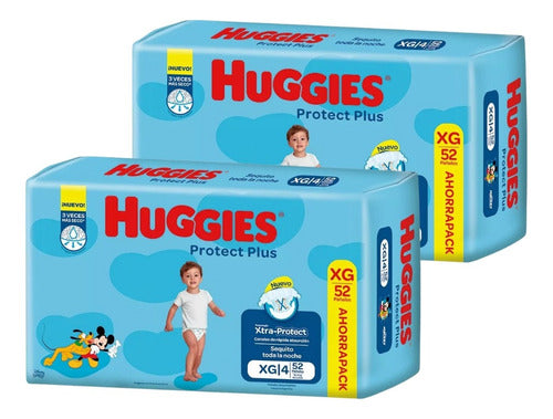 Huggies 2un Protect Plus Unisex Xg 52 u 0