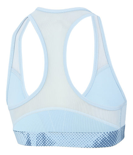 Reebok Women’s Ts Lux Training Top in Light Blue and Blue 1