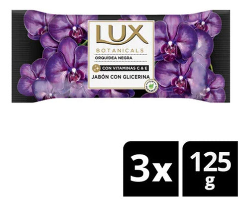 Jabón En Barra Lux Orquídea Negra X3 Multipack 120 G 0