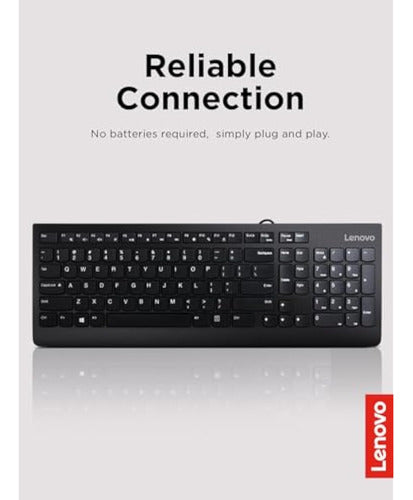 Lenovo Teclado Usb 300, Con Cable, Inclinación 1