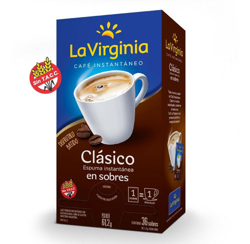 Cafe En Saquitos La Virginia Instantaneo 1,7 Gr Caja 36 Un 2